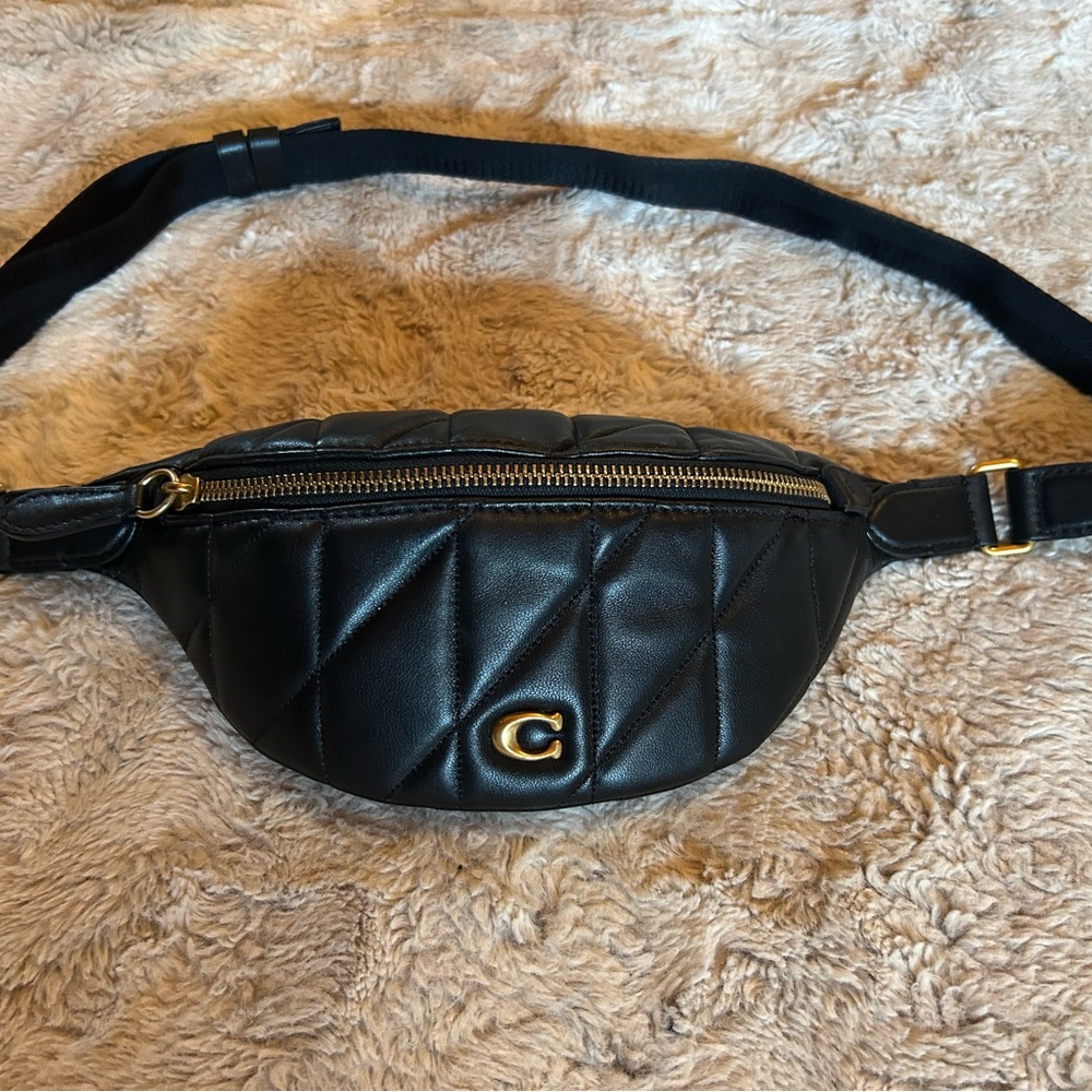 Coach Black Quilted Crossbody Bag